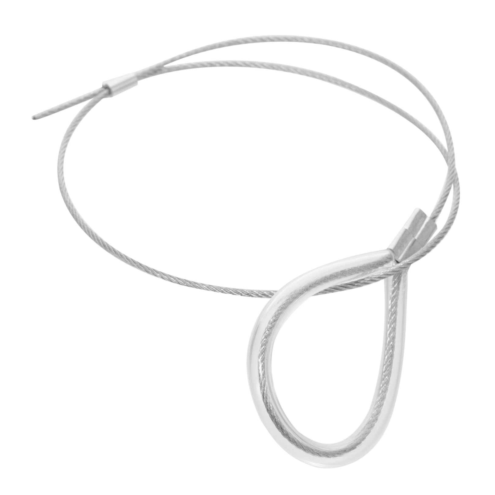 Mikikit Stainless Steel Lifting Loop for Lifting Machine Car Rope Cable Machine Attachment