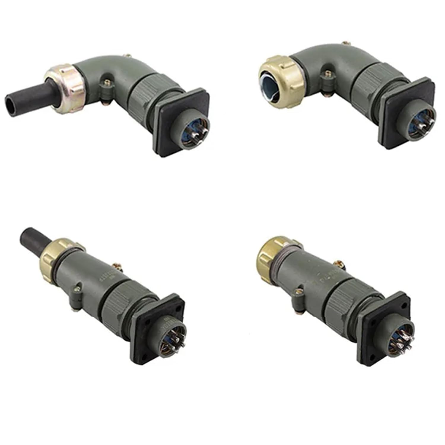 YD20 4-Pin Straight YD20J4TP YD20J4TQ Angled YD20J4TR YD20J4TS Waterproof Connector YD20K4Z Elbow 4 core(Yellow)