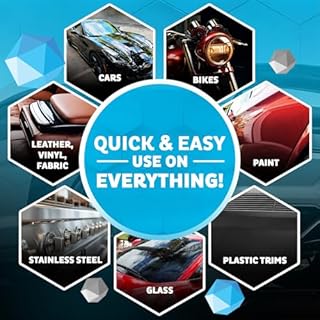 MAXLONE ™ Car Spray with Triphene® Technology, Quick Spray & Wipe All Purpose Waterless Detailer Clean, Shine, Protect Paint, Glass, Wheels, Trim Without Pre-Washing (3, 20oz w 6 Micro Fiber Cloth)