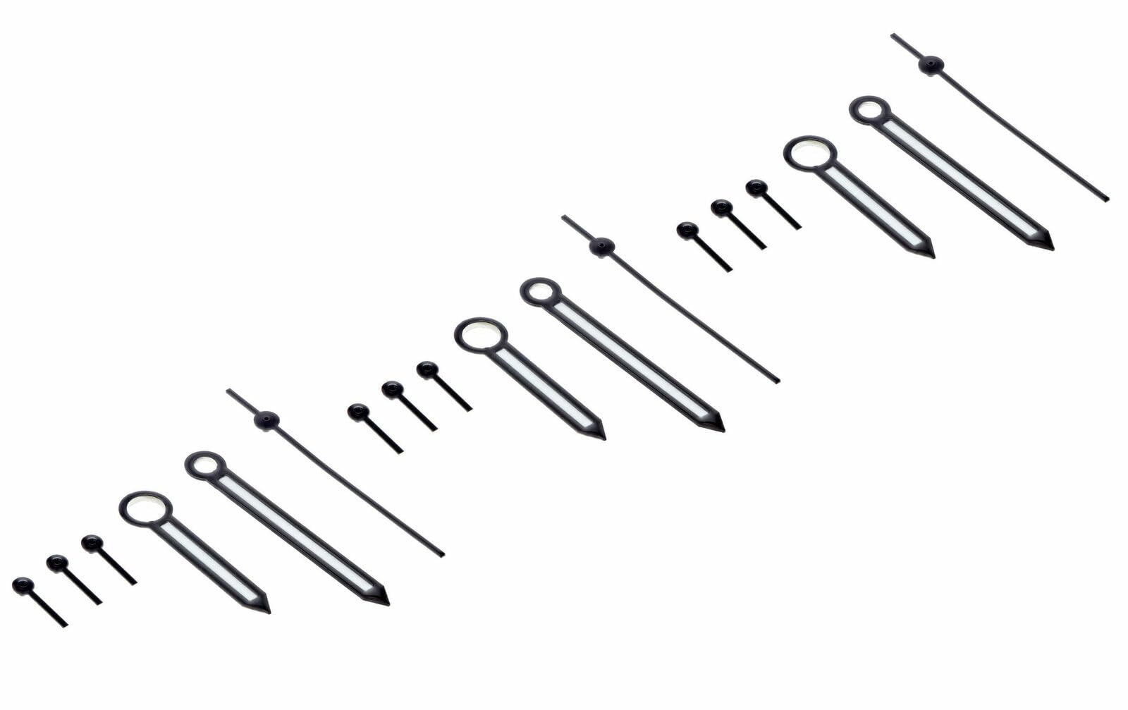 Ewatchparts 3 SET WATCH HAND COMPATIBLE WITH PAM 44MM PANERAI MARINA VALJOUX ETA 7750-7753 WATCH BLACK