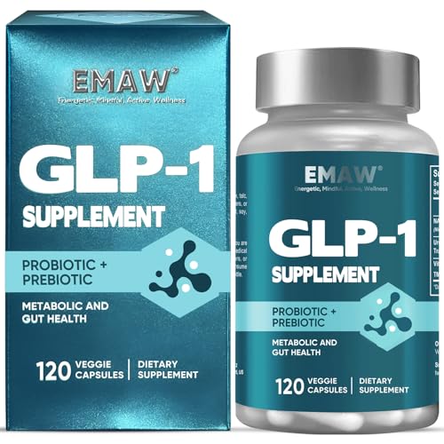 GLP-1 Booster Supplement, 120 Capsules Ultra High Strength 500M CFU Akkermansia Probiotic, Supports Healthy Metabolism, 1Pack