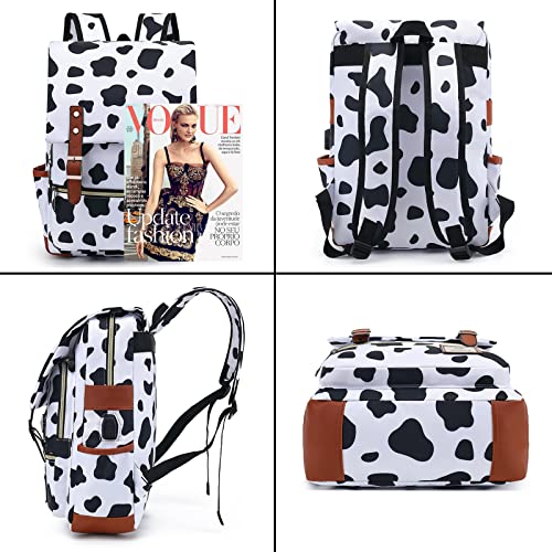 Ygr Floral Laptop Backpack For Women, Female, College, Travel, Business, Outdoor Sports, Office, Work (Cow) #TOP1