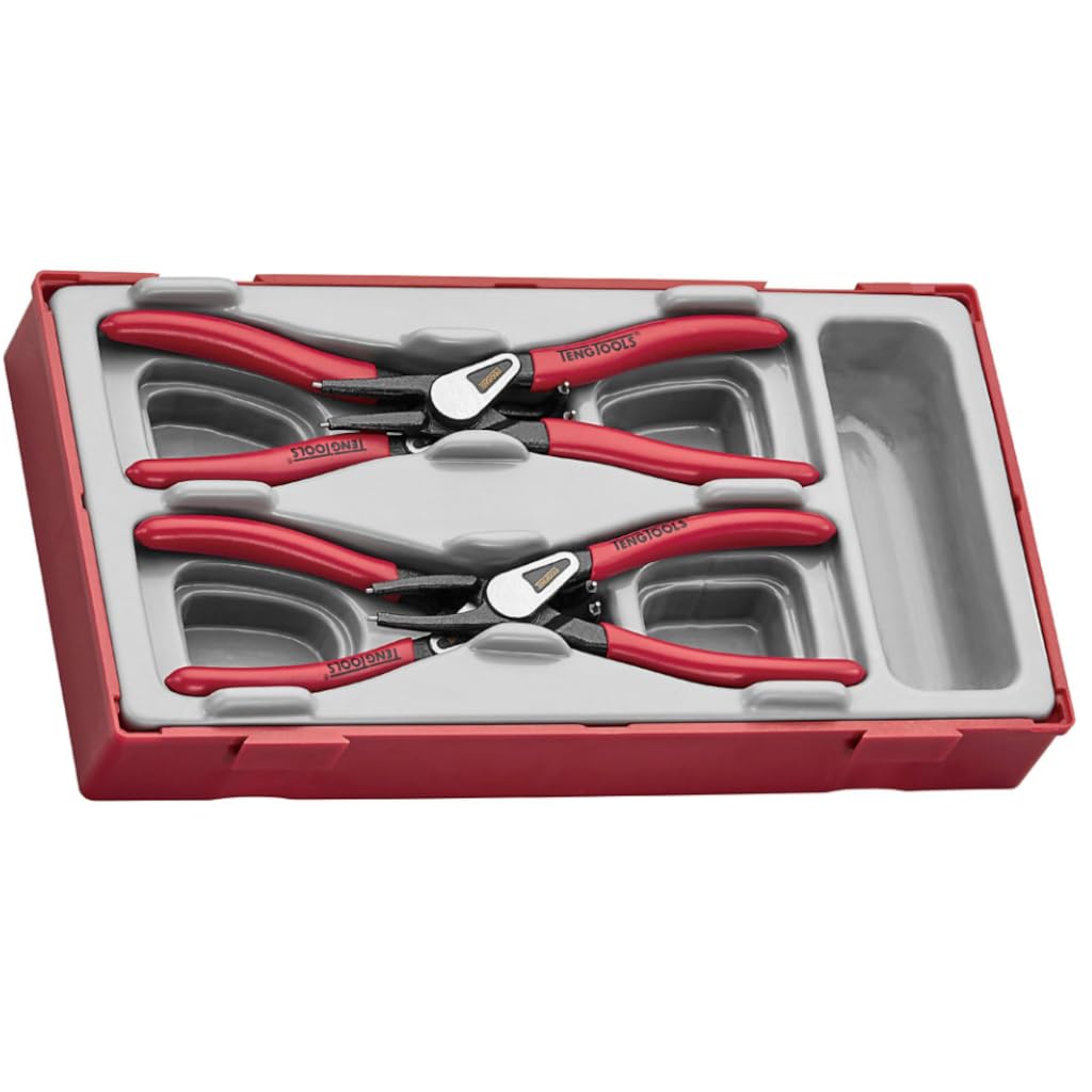 Teng Tools TT474-5E - PRO Mega Bite 5"" Spring Circlip Plier Set (12-25mm) - 4pcs