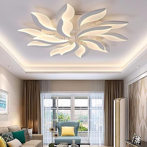 Plafonnier LED fleur pour sublimer l'ambiance lumineuse de votre salon et salle à manger
