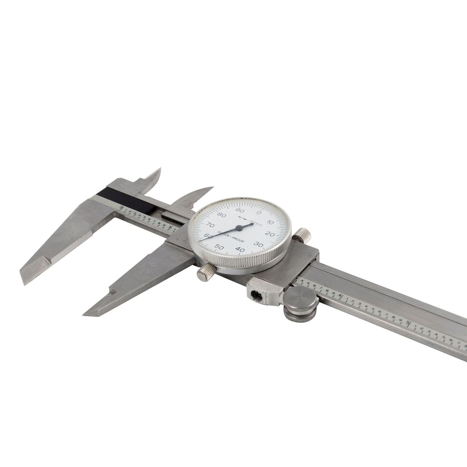 Diales profesionales de acero inoxidable, calibre 20, 3 cm, escala clara, nonio, instrumentos de medición industriales