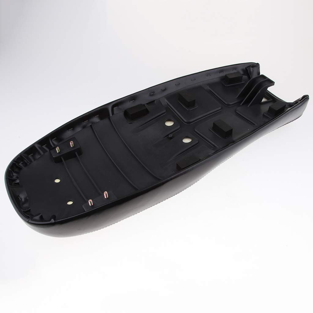 Sella Piatta Nera per Moto Cafe Racer, Lunga 63 Cm / 24,8 Pollici