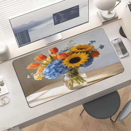 Ambrosia Floral Desk Pad waterproof para escritorio 12"x24" miniatura 6