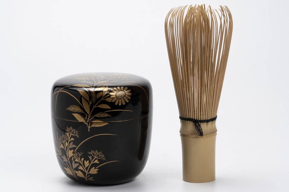 惺齋好　望棗　鈴木松栄　茶道具　送料無料 Amazon.co.jp: 鈴木表朔作 秋草蒔絵中棗 淡々斎在判書付 茶道具