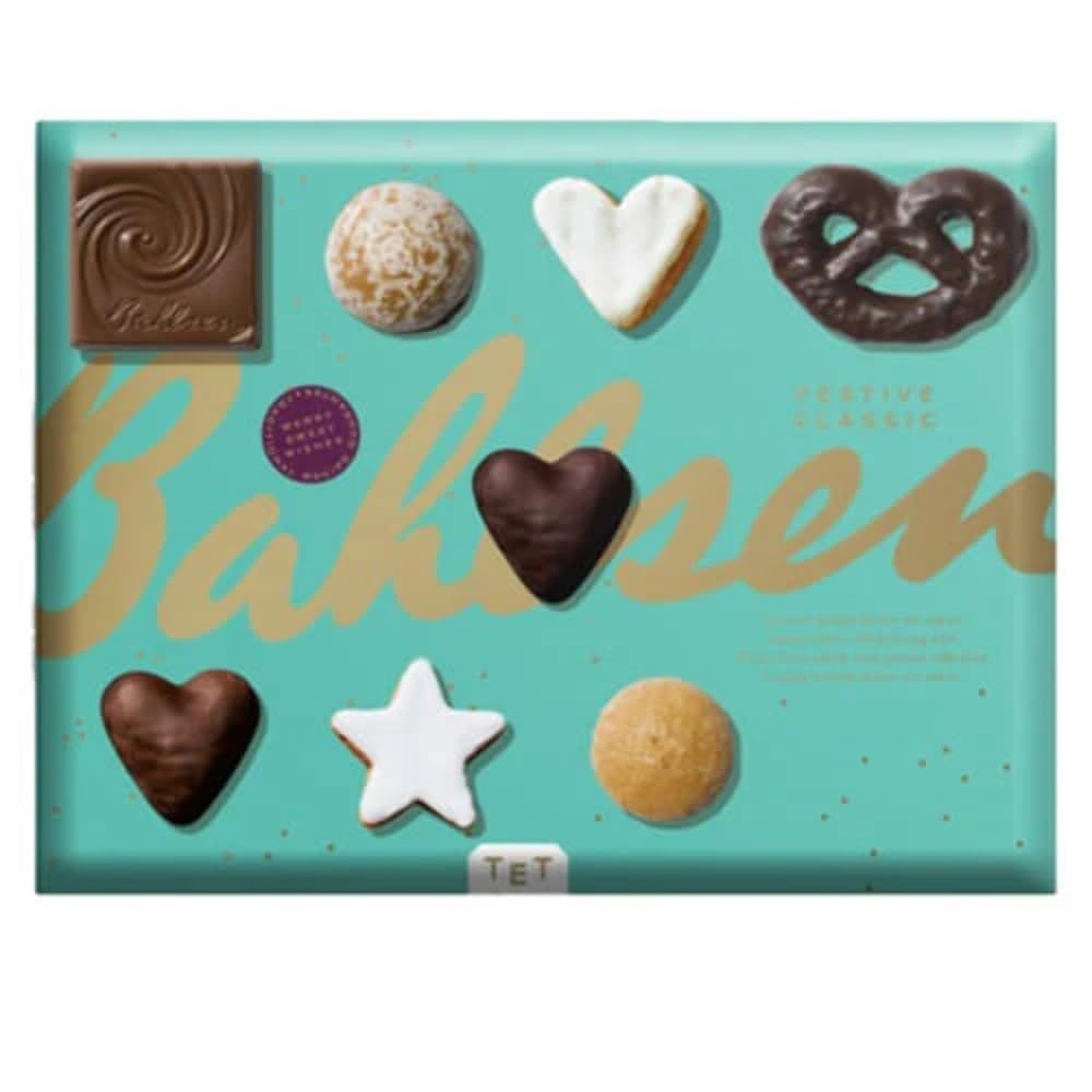 Bahlsen Festive Classics Holiday Gingerbread Selection | Classic Gingerbread, Glazed Bites on Chocolate base, Iced Stars, Chocolate Covered Gingerbread Pretzels & Hazelnut Wafers covered in Chocolate