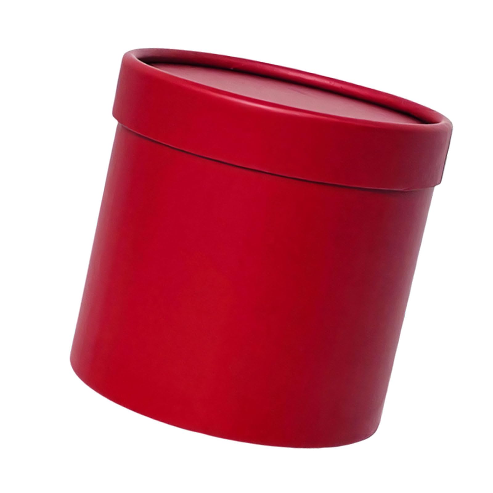Jazuaiao Hug Bucket Gifts Packaging Paper Box Round Cardboard Gifts Box with Cover Flower Arrangement Bucket Decoration Small Hug