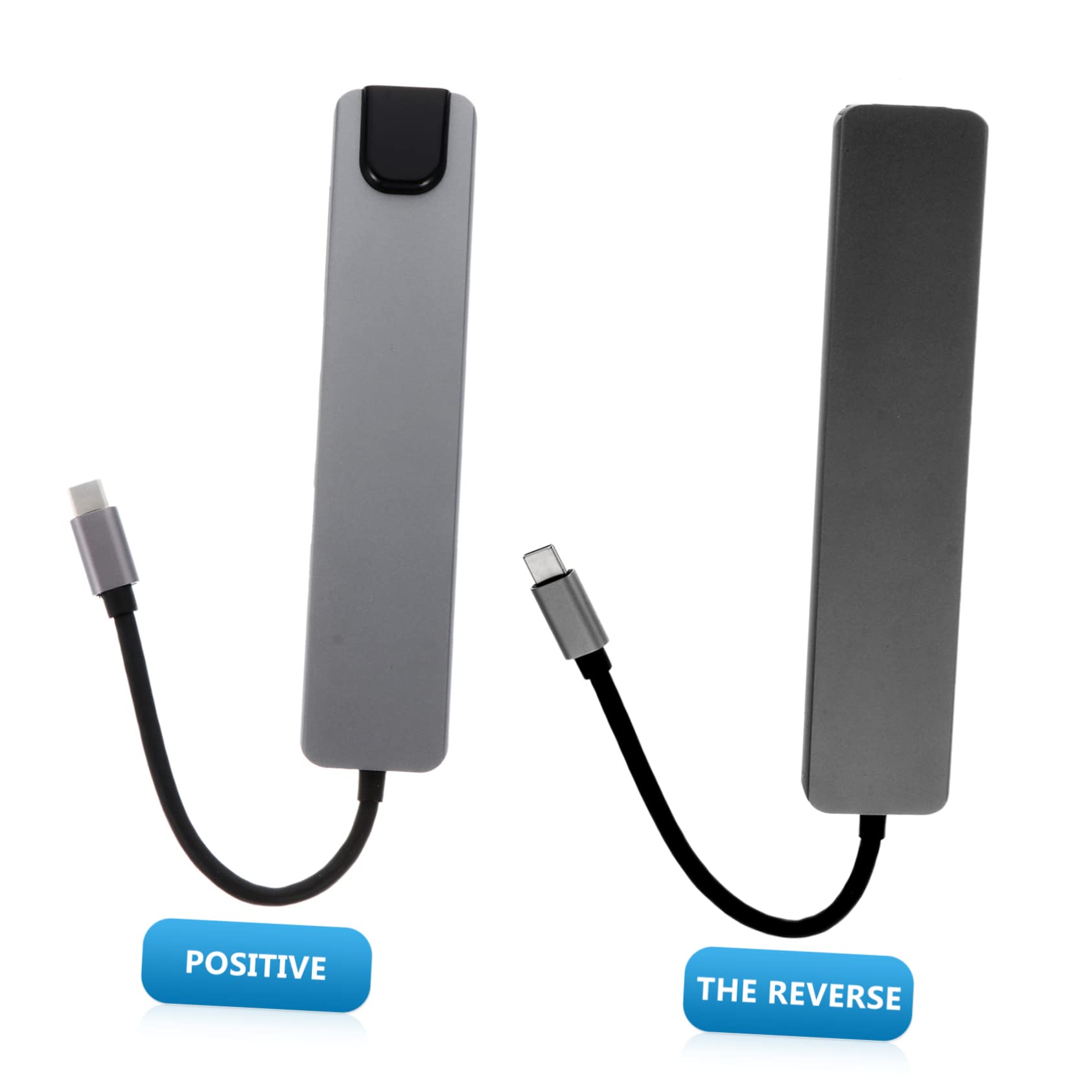 Adattatore Tipo C Jack USB Multiporta in Lega di Alluminio, Dock Station Compatta Otto senza Driver, per Computer e Laptop