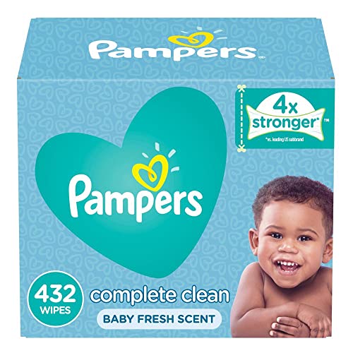 Image of Pampers Baby Wipes Complete Clean Scented 6X Pop-Top Packs, 432 Count
