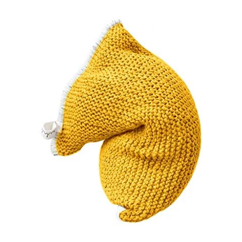 HUGUJ Wool Knitted Lazy Sofa Kids' Bean Bag Sofa Chair Children Single Puff Tatami Floor Pillow Chunky Chair Cover