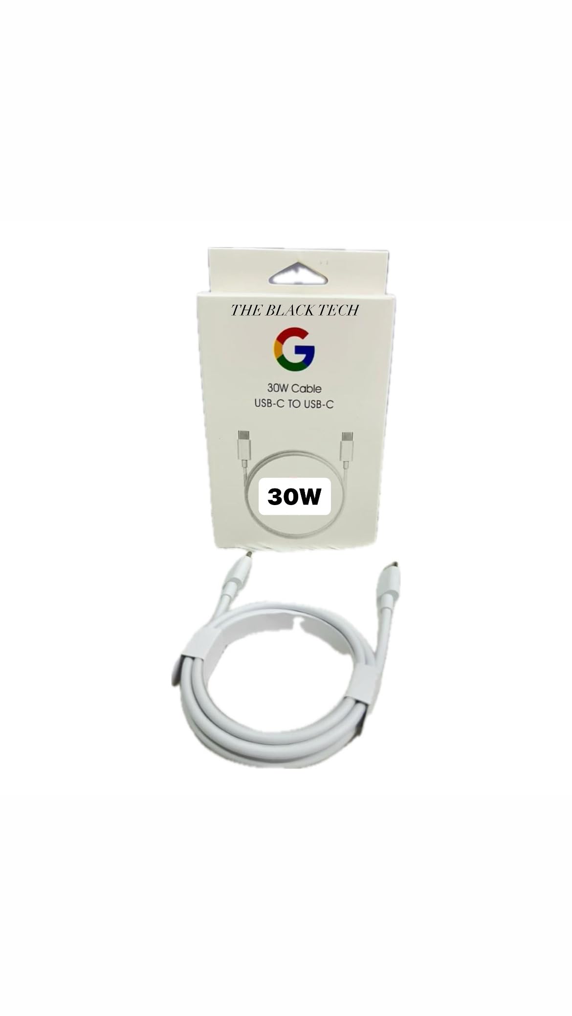 THE BLACK TECH 30W For Goog-le Pixel Charging Data Cable Good Charging Speed Next Level Performance Type C To C Cable (Only Cable) 30Watt (B0CZCYLFB8) Amazon Price History, Amazon Price Tracker