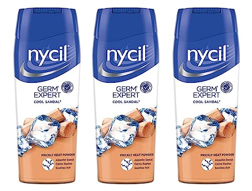 3 x Nycil Cool Sandal Talcum Powder - 50g