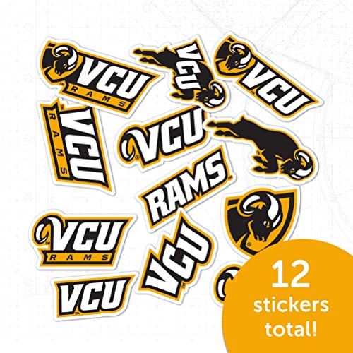 Sticker VCU Rams NCAA vinyle adhésif type 2 pour gourde et auto - 6