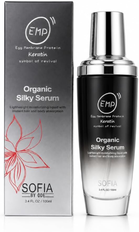 ODE SOFIA Organic Silky Serum, for Frizzy, Dry, Unmanageable Hair,3.4 Fl OZ, 100ml (3.4 OZ (100ML))
