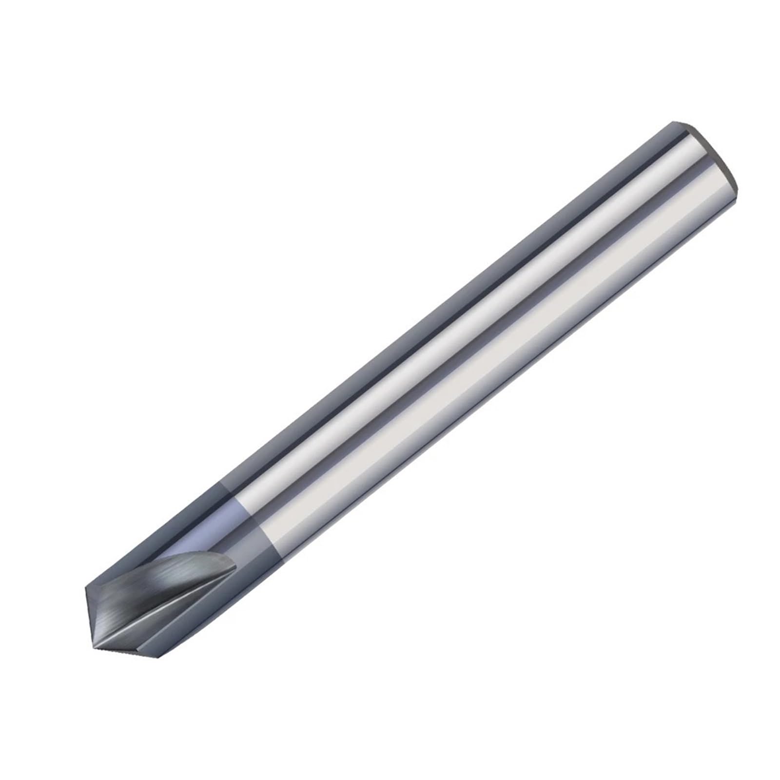 Fresa de extremo de chaflán de carburo de 3 flautas, broca de ranura en V de 60/90/120 grados, fresa HRC50 for grabado y desbarbado CNC.(12xD12x90degrees)