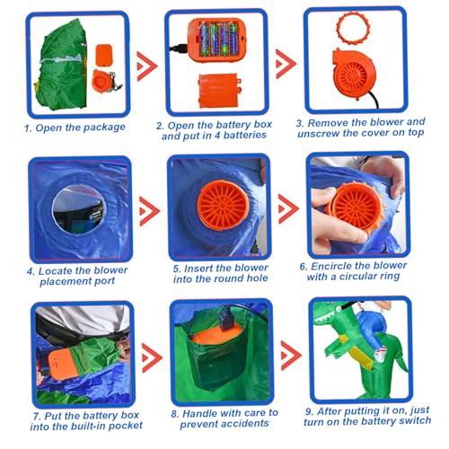 Disfraz Inflable Divertido para Halloween para Perro miniatura 4
