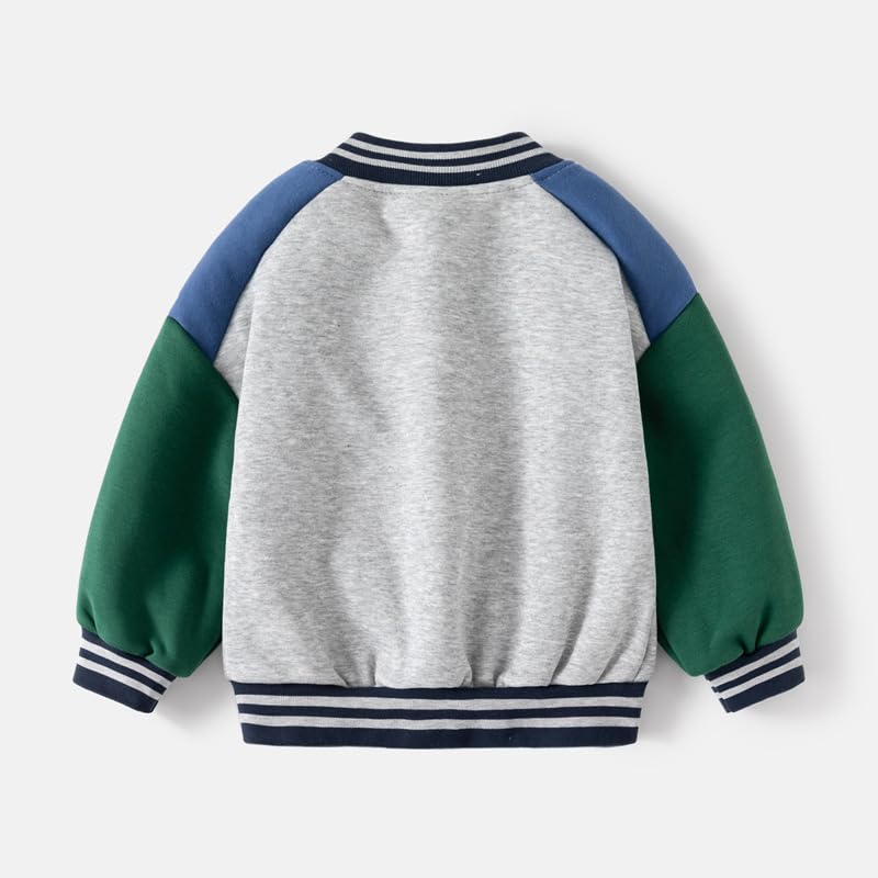 Boys Plush Jacket School Uniform Soft Clothing Button-up Warm Cardigan Winter Outerwear 20242