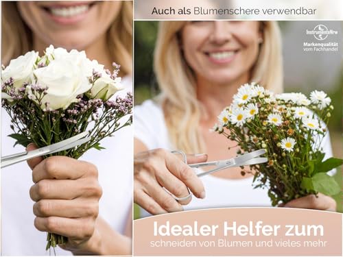 Bastelschere Papierschere Mehrzweckschere Edelstahl Rostfrei mit gebogener abgerundeter Schnittfläche für Basteln, Haushalt und Büro 13 cm