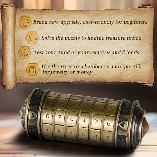 Cajas de rompecabezas numéricas de madera Da Vinci con compartimentos ocultos y puzle mental 5