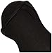 HUE Women's Hue Women's Ergonomic Hidden Cotton (Pack of 3) Liner Sock, Black, Small-Medium US