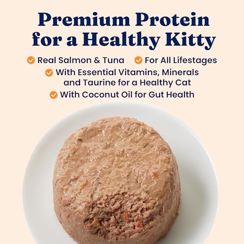 Image of Solid Gold Tropical Blendz Salmon Pate in Coconut Oil - Nutrient-Rich Wet Cat Food for All Life Stages, 16 Pack