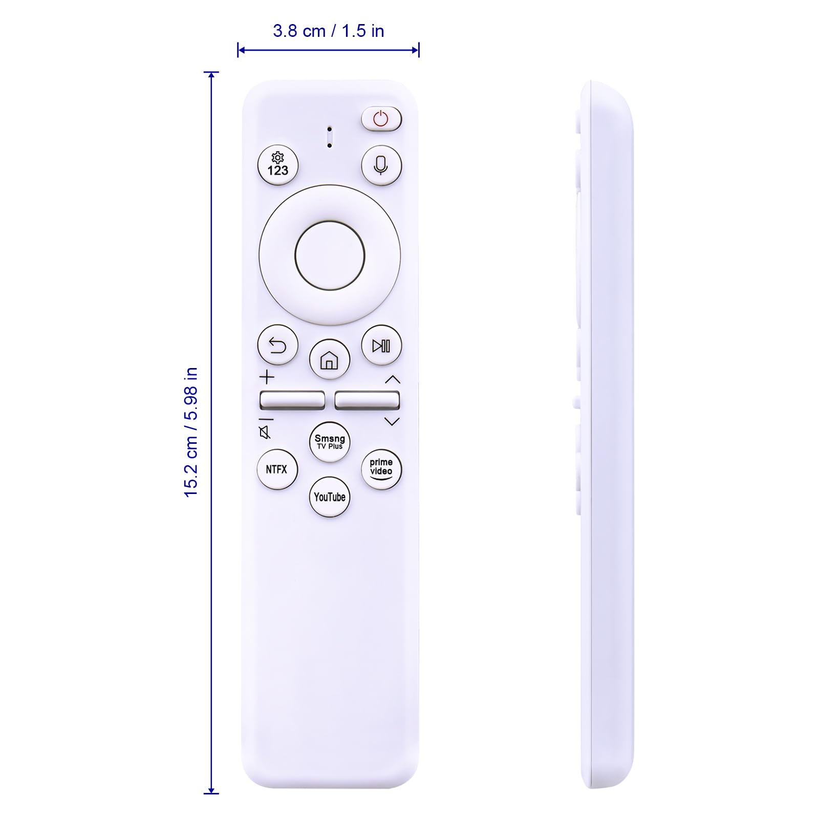 ALLIMITY Telecomando vocale di ricambio BN59-01482K TM2361E adatto per Smart TV Samsung QN55Q70DAFXZX QN77S95DAFXZX QN75LS03FWFXZA QN85LS03FWFXZA, sub BN59-01500M BN59-01480K BN59-001480K 1500D