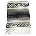 El Mocajete Brand Traditional Mexican Yoga Blanket Grey