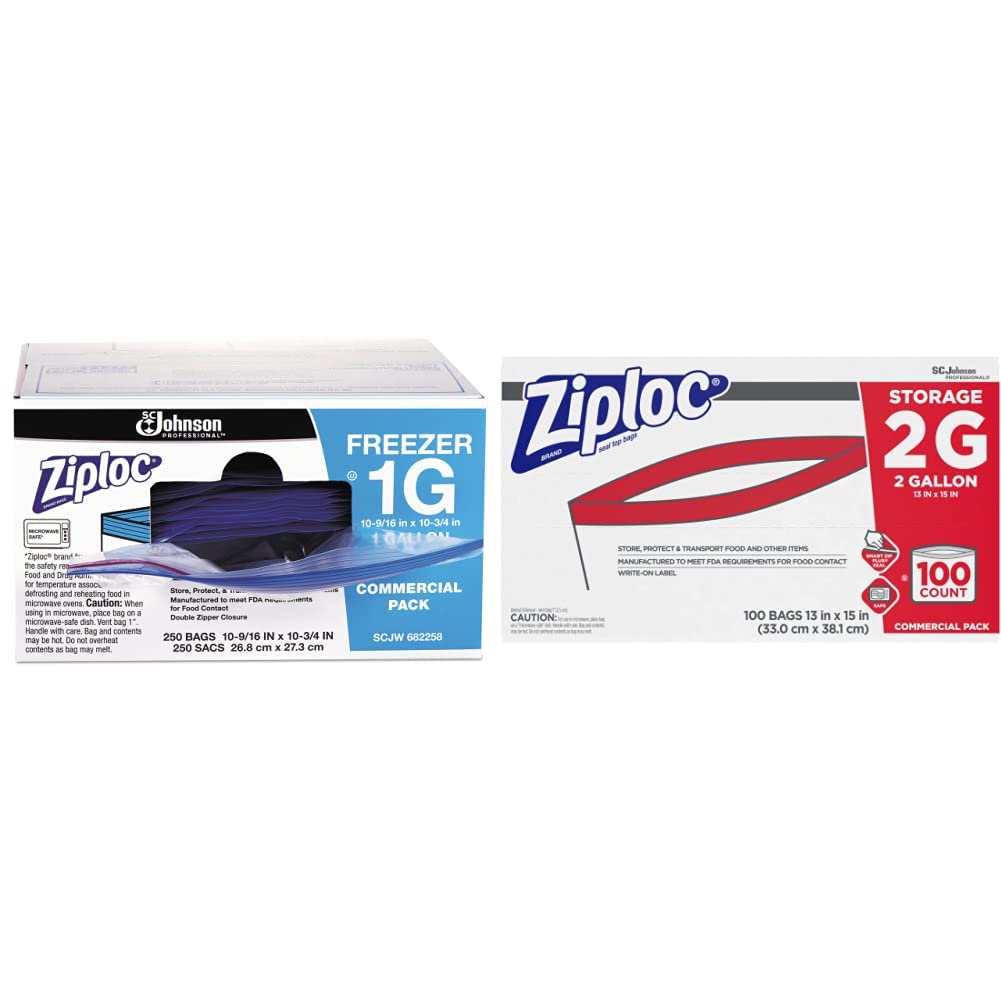 Ziploc One Size / Freezer Bags + Storage Bags / Clear Container Sets