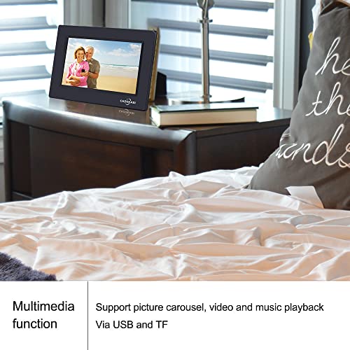 3 Colors Extra Large Impaired Vision Digital Clock With Day And Date For Elderly Calendar Day Clock Auto Dimmable Clock With Non-Abbreviated Year & Month Alarm Clock (7 Inch Black) #TOP2