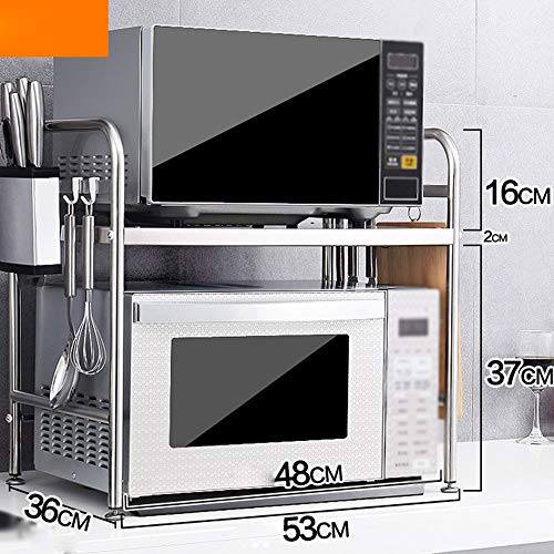 Preisvergleich Produktbild Lagerregale Multifunktions-Küchengeräte Lagerregale Standofen Rack Küchenarbeitsplatte Und Schrank Regal Edelstahl Sorgfältig Poliert Robust Und Sicherheit