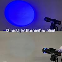 Vista 4 de Gafas de seguridad de protección de luz LED roja, azul y blanca, gafas de protección de luz LED para luz de bronceado similar