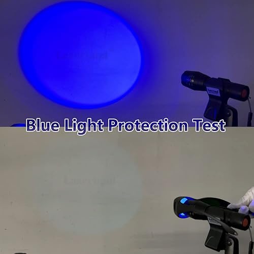 Miniatura 4 de Gafas de seguridad de protección de luz LED roja, azul y blanca, gafas de protección de luz LED para luz de bronceado similar
