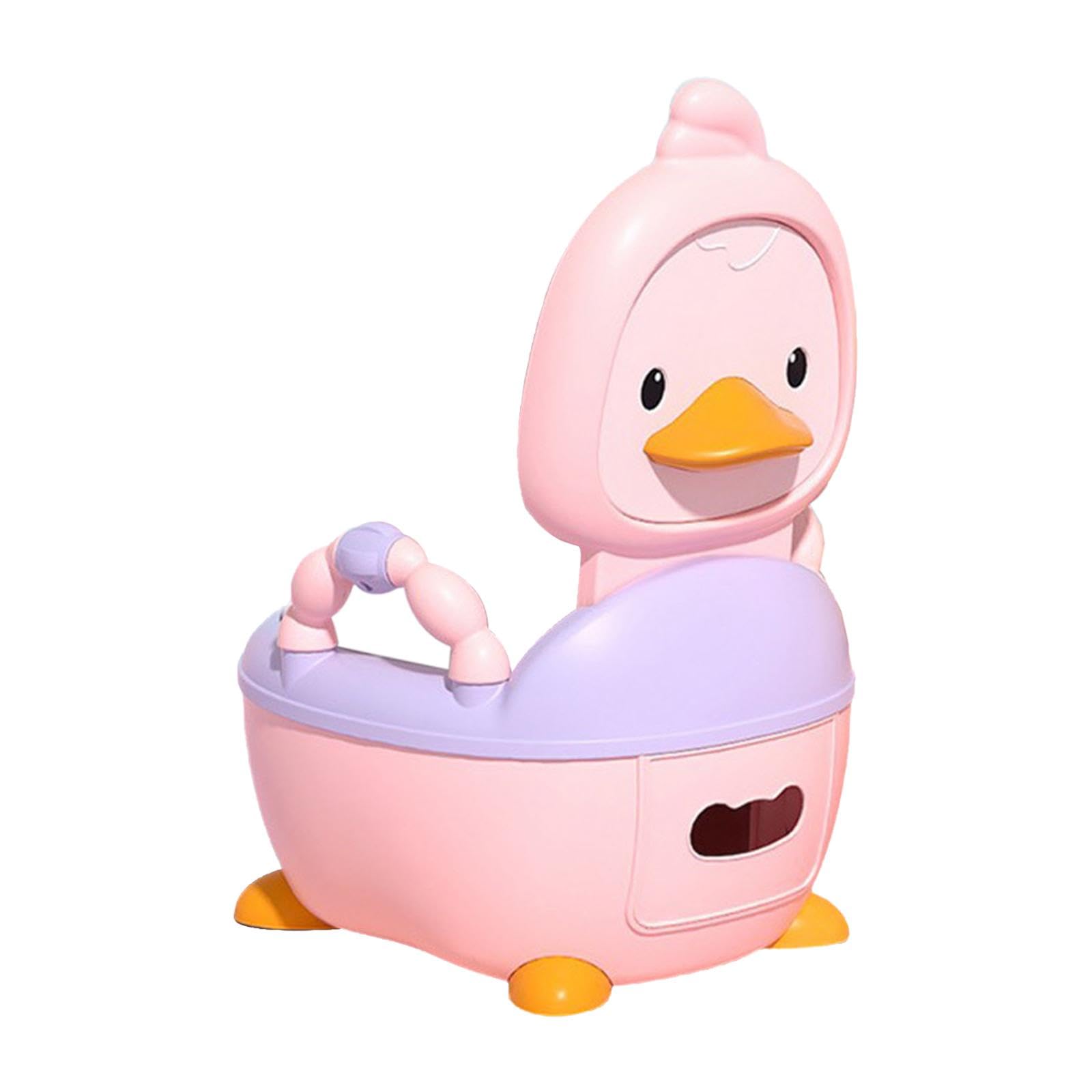 Seggiolino per Vasino per Bambini Piccoli, Design Portatile E Igienico, ROSA