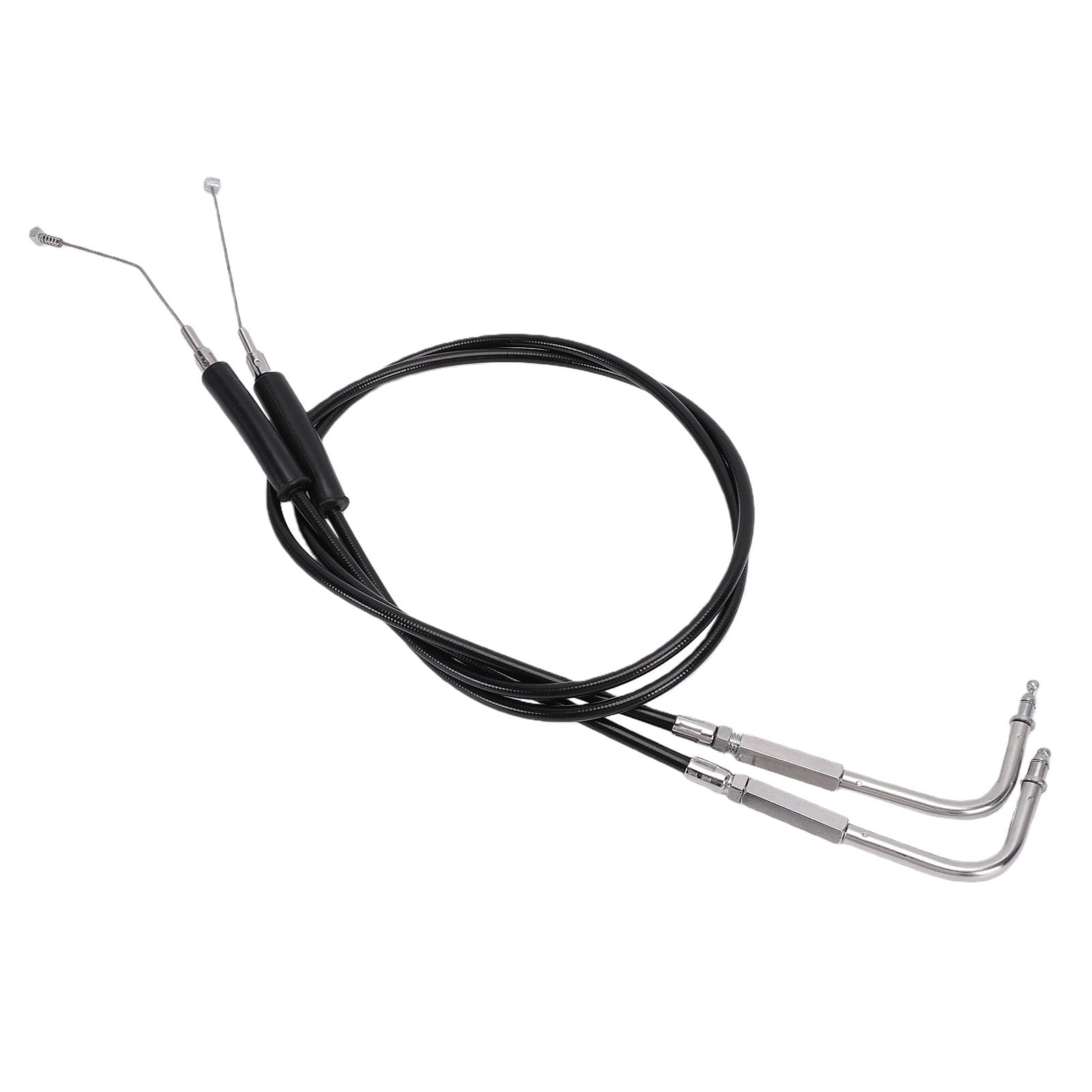 Greensen Juego de Cables de Acelerador de Motocicleta, Paquete de 2 Cables de Acelerador de Acero Inoxidable, Control Extendido de 35,43 Pulgadas, Funcionamiento Suave, Fácil Reemplazo para XL883