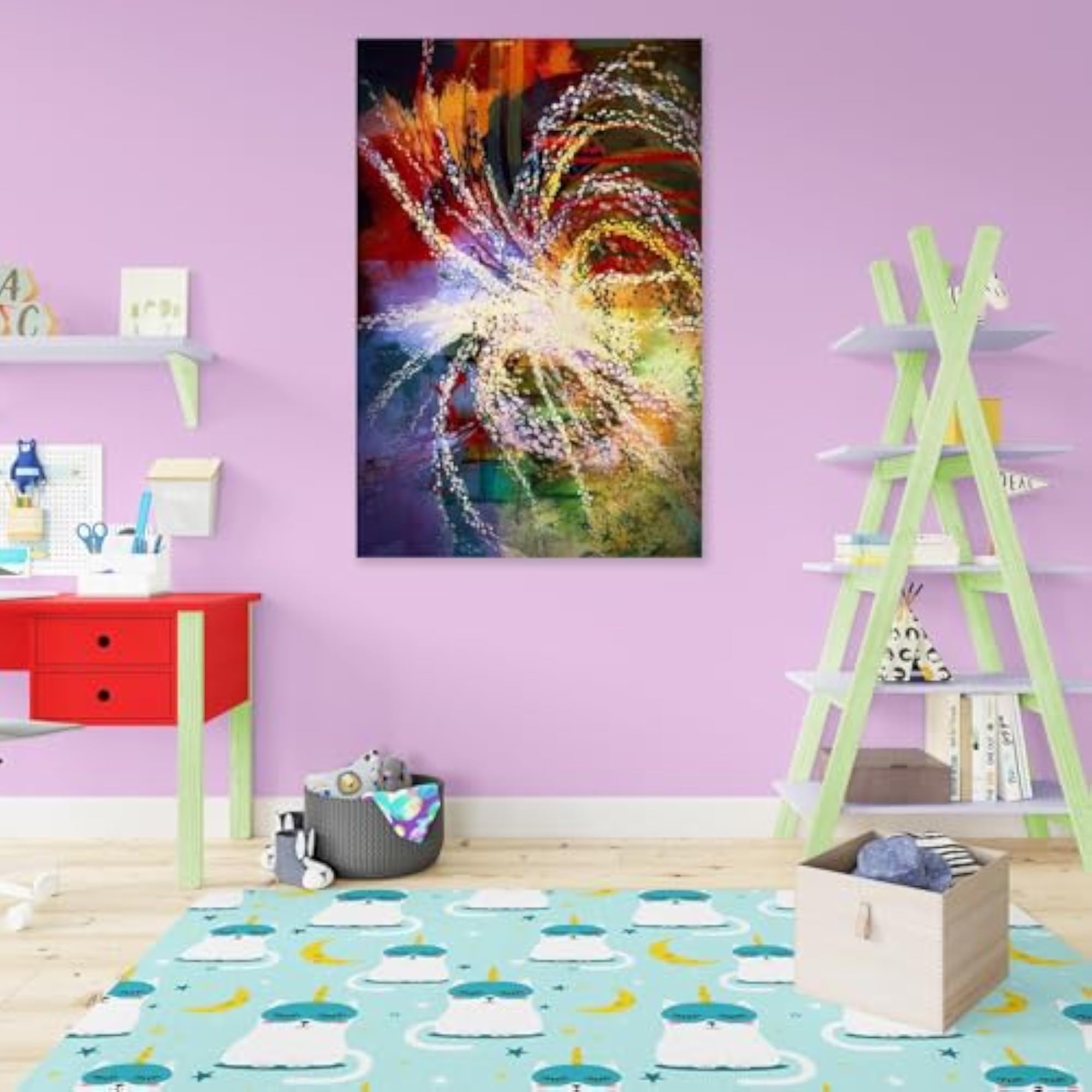 Abstract Artwork D210 Peel & Stick Vinyl Wall Sticker for Home Decoration