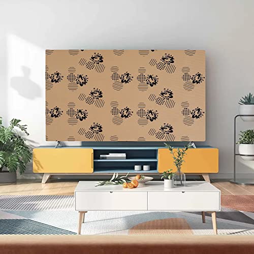 Image of Glassiano Marigold Dustproof Printed 48 inch LED TV Cover Screen Protector Compatible for All Models, Print 22