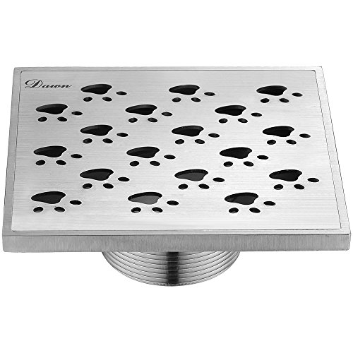 Dawn SMU050504 Memuru River Series Square Shower Drain, 5-Inch