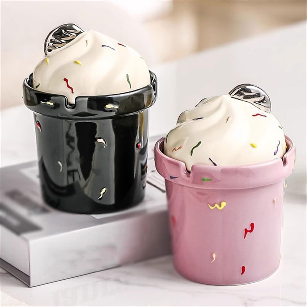 cigarette ashtray dessert Amazon.com: Ashtray for Cigarettes Ice Cream Shapes Ashtray with Lid Funnel  Design Ashtrays Ceramic Cigarette Ashtray for Indoor or Outdoor Use Desktop  Decoration Portable Decorative Modern Ashtray(Pink) : Home & Kitchen