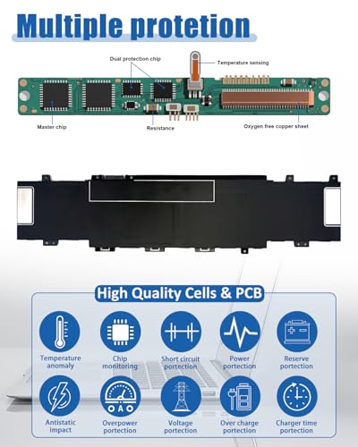 Image of TI04XL M24563-005 Battery Replacement for HP Envy 17 Envy 17-ch Series Laptop 55.67Wh