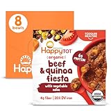 Happy Tot Organics Meal Bowl, Beef & Quinoa Fiesta with Vegetable Salsa, 4.5 Ounce Pouch (Pack of 8)