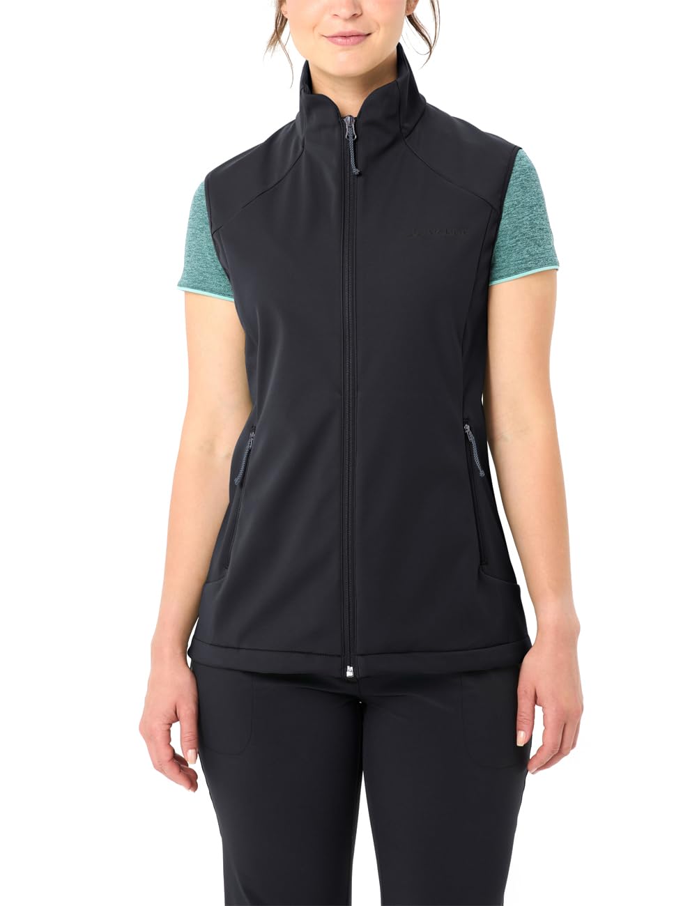 VAUDE Praktische Softshellweste für den Sommer, angenehm weiches und dehnbares Material, Winddicht, wasserabweisend und atmungsaktiv