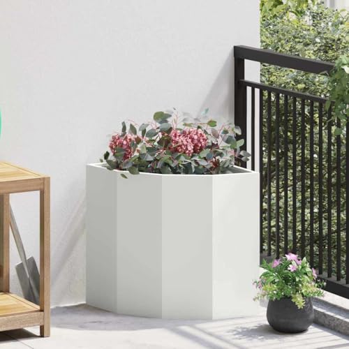 Jardinière d'angle surélevée pour aménager les petits espaces extérieurs sans encombre