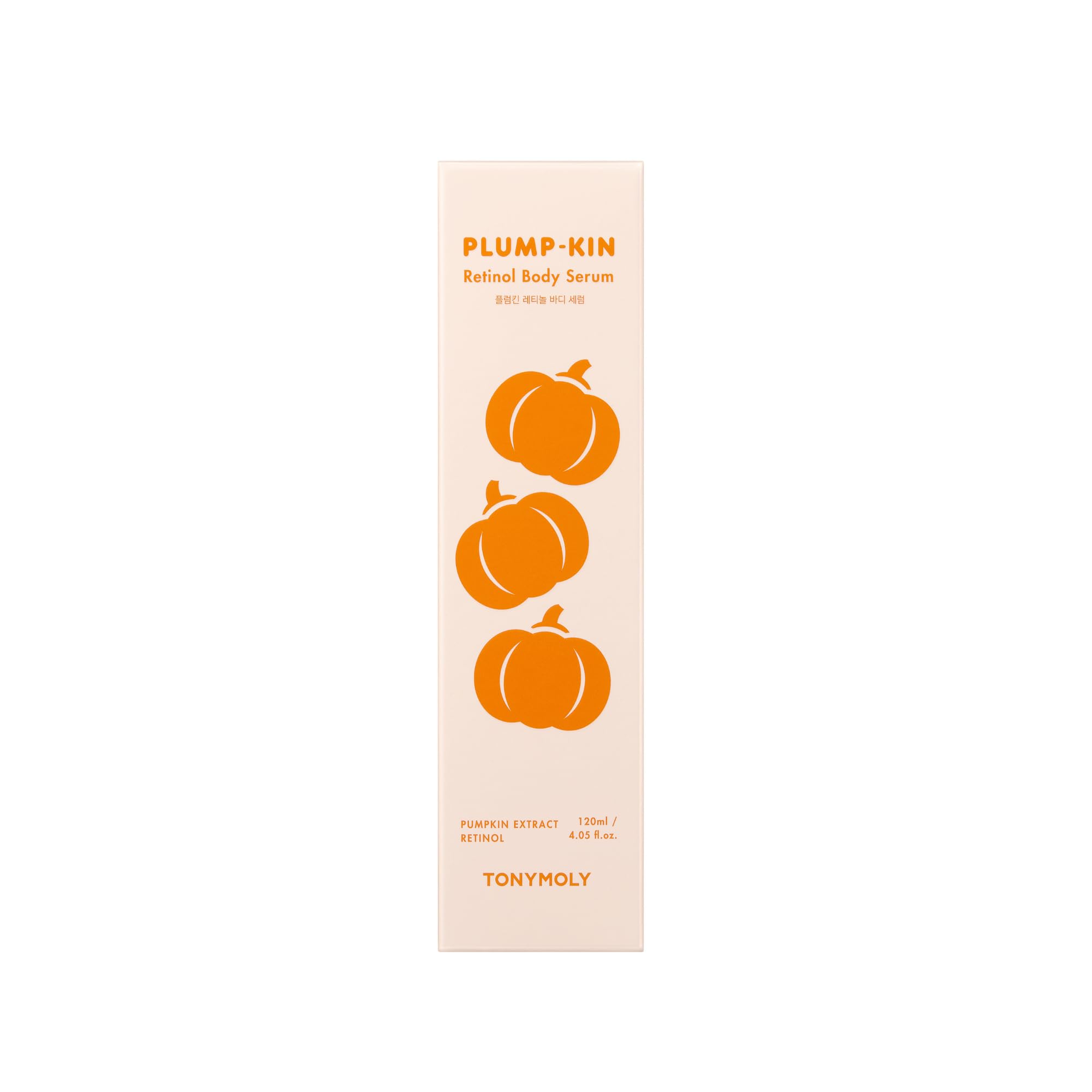 TONYMOLY Plump-kin Retinol Body Serum – Hyaluronic Acid Serum for Face & Body – Skin Tightening, Hydrating & Firming with Pumpkin Extract, Retinol – 4.05 fl oz