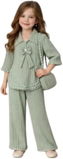 Girls Cotton Co-Ord Set Printed Shirt & Pant 2-Piece Outfit Soft Breathable Casual Kids Wear Price In India