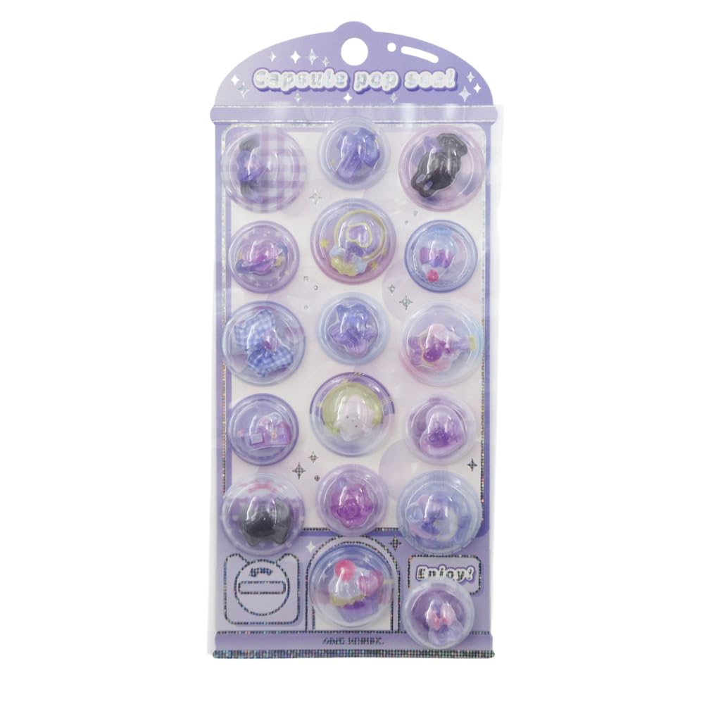 Amazon.co.jp: カミオジャパン ステッカー CAPSULE POP SEAL むらさき