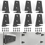 Door Hinge Kit for Jeep Wrangler JK JKU Unlimited Rubicon Sahara Sports 2007-2018, Fits for Jeep Wrangler JK Heavy Duty Aluminum Alloy 4 Door Hinge Exterior Accessories 8PCS