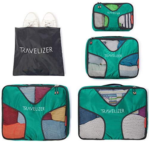 Travelizer - Travel Packing Cubes 5 pcs Luggage Organizer Set for Bag & Suitcase